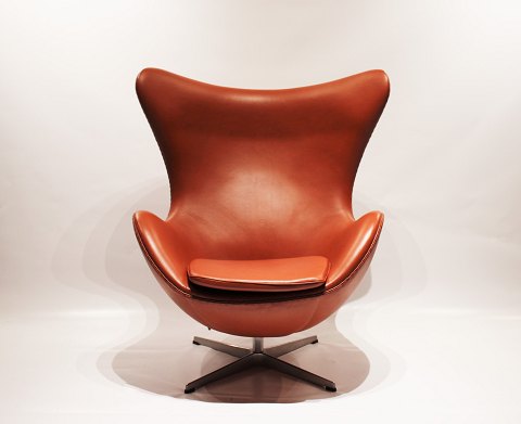 Ægget - Model 3316 - Cognac Klassisk Læder - Arne Jacobsen - Fritz Hansen