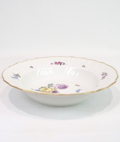 Dybe/Pasta tallerkener - Kgl. Saksisk Blomst - Håndmalet - Dekoreret Med Guld - 
Royal Copenhagen - Ca. År 1923
Flot stand
